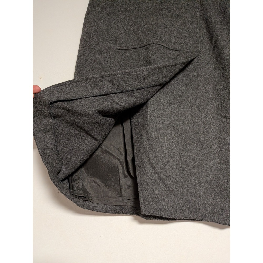 Les Copains Grey Virgin Wool Cashmere Blend Pencil Skirt Made in Italy Size 40 - Picture 4 of 14